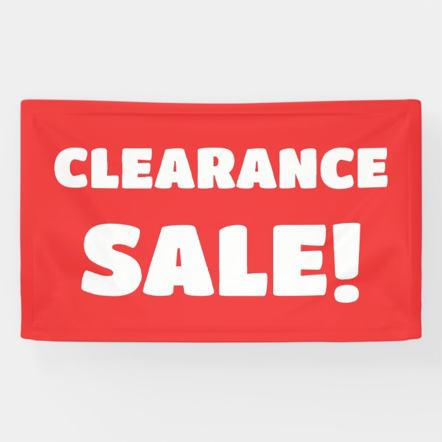 Bannière de vente de compensation rouge (Horizontal)