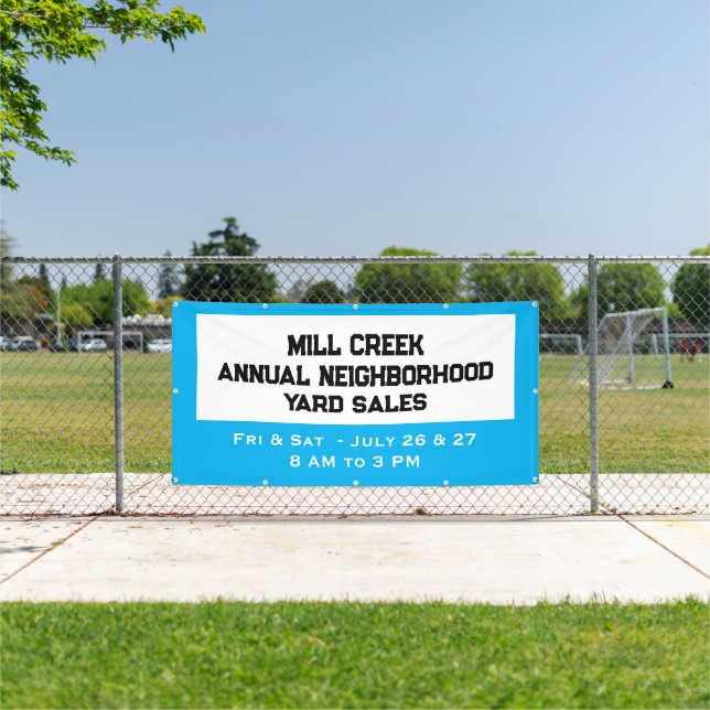 Bannière de vente de quartier annuelle (Insitu)