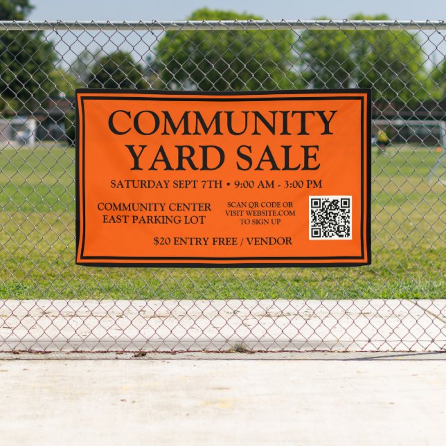 Bannière de vente de triage communautaire Bold Ora (En situation)