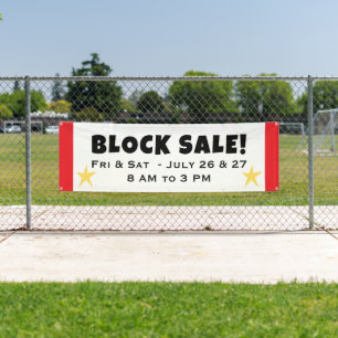 Bannière de vente en bloc