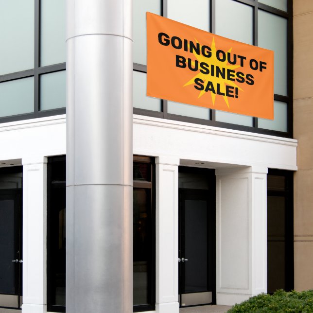 Bannière de vente hors entreprise (Bâtiment extérieur)
