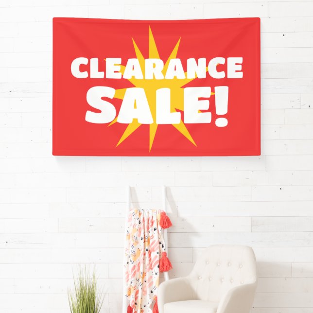 Bannière de vente Red Starburst Clearing (Insitu)
