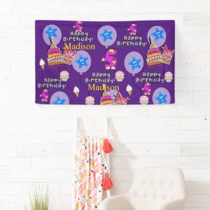 Bannière de vinyle, Bannière joyeuse du 5e anniver