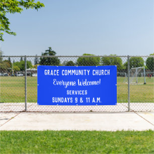 Bannière d'église personnalisée