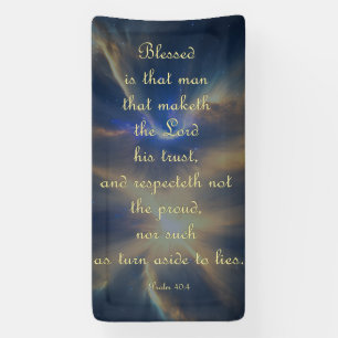 Bannière d'encouragement - Psaume 40:4