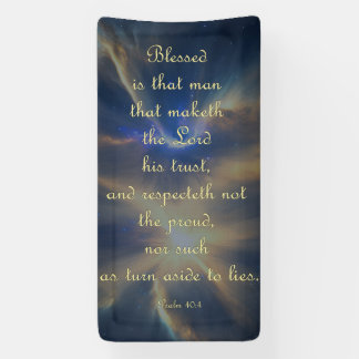 Bannière d'encouragement - Psaume 40:4