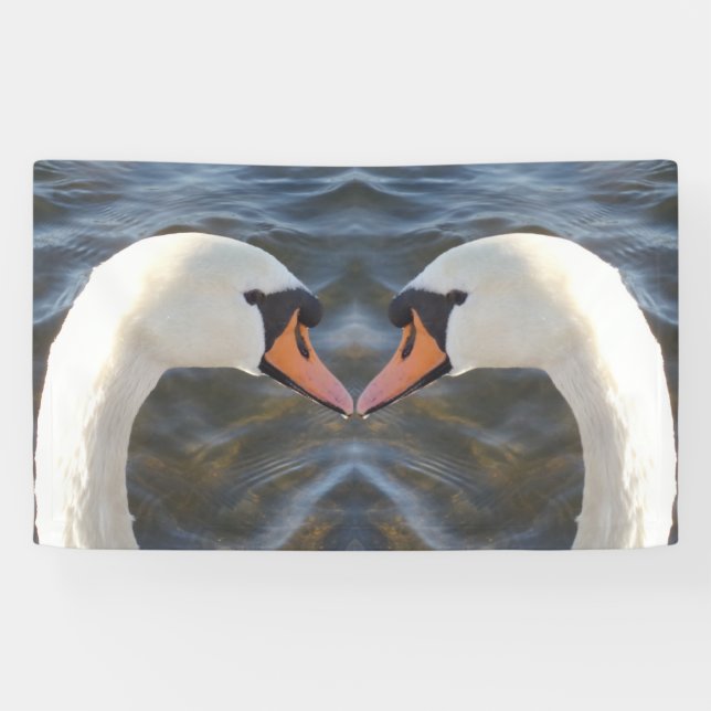Bannière des cygnes blancs (Horizontal)