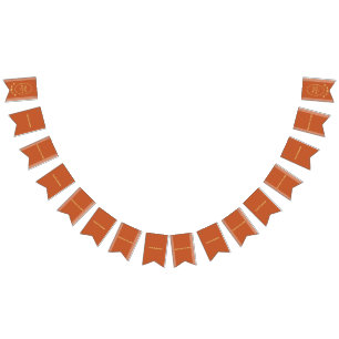 Bannière des drapeaux de Bung Mariage en terre cui