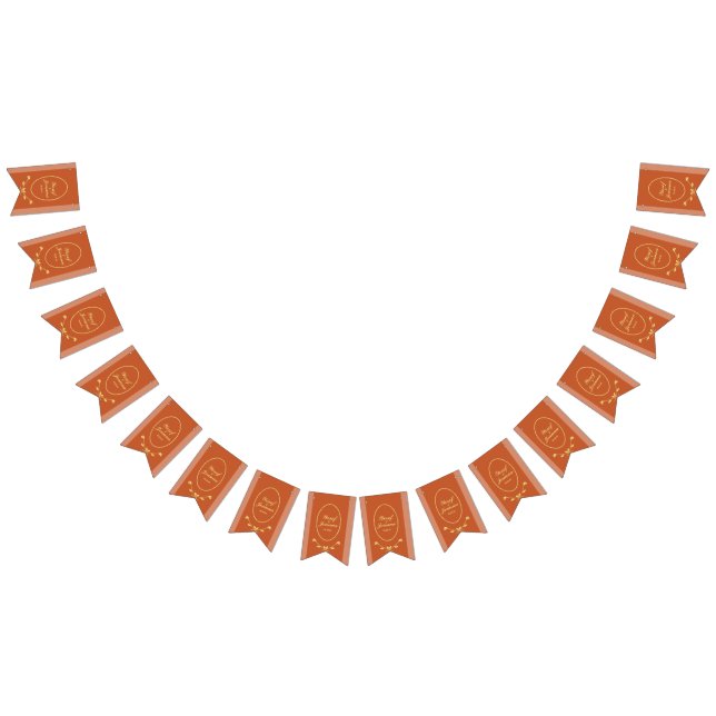 Bannière des drapeaux de Bung Mariage en terre cui (Tout)