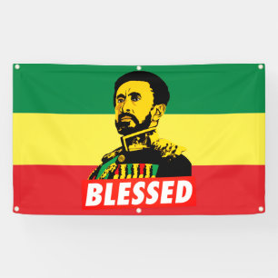 Bannière des racines de Jah Rastafari Haile Selas