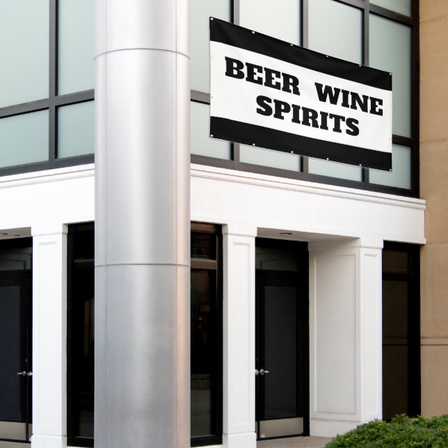 Bannière des spiritueux de vin de bière (Bâtiment extérieur)