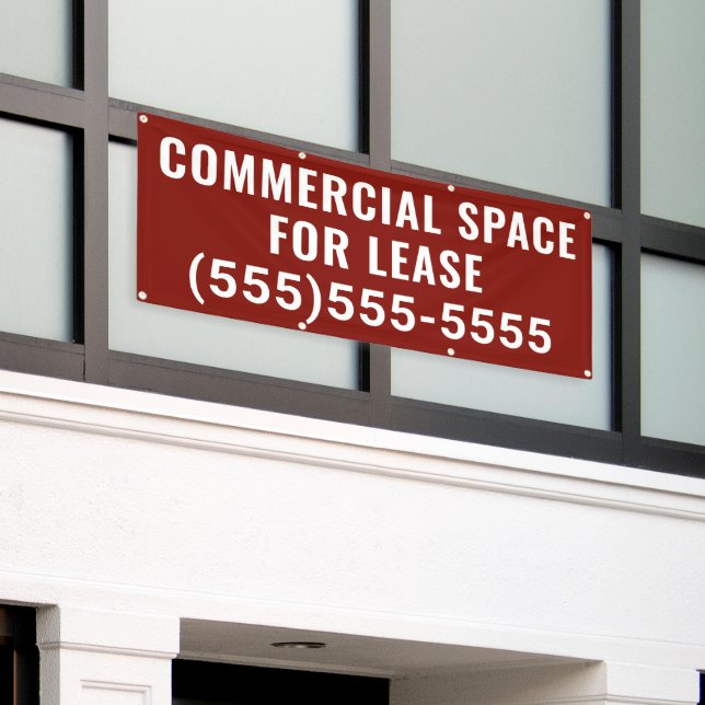 Bannière d'espace commercial à louer (Bâtiment extérieur)