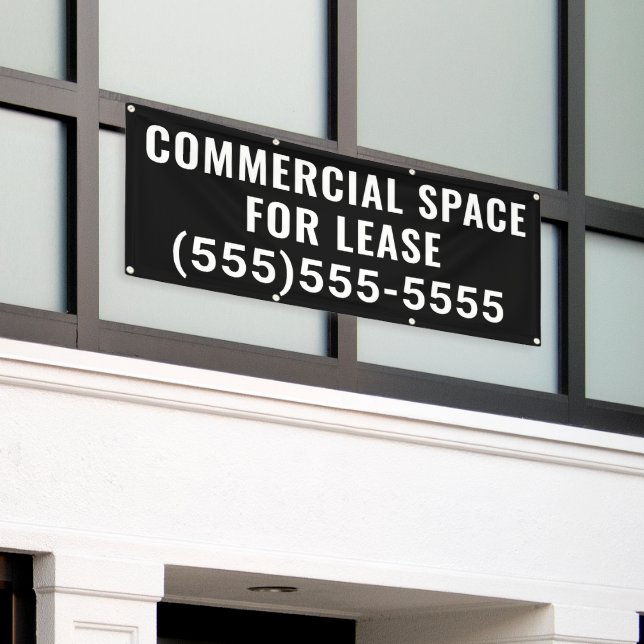 Bannière d'espace commercial à louer (Bâtiment extérieur)