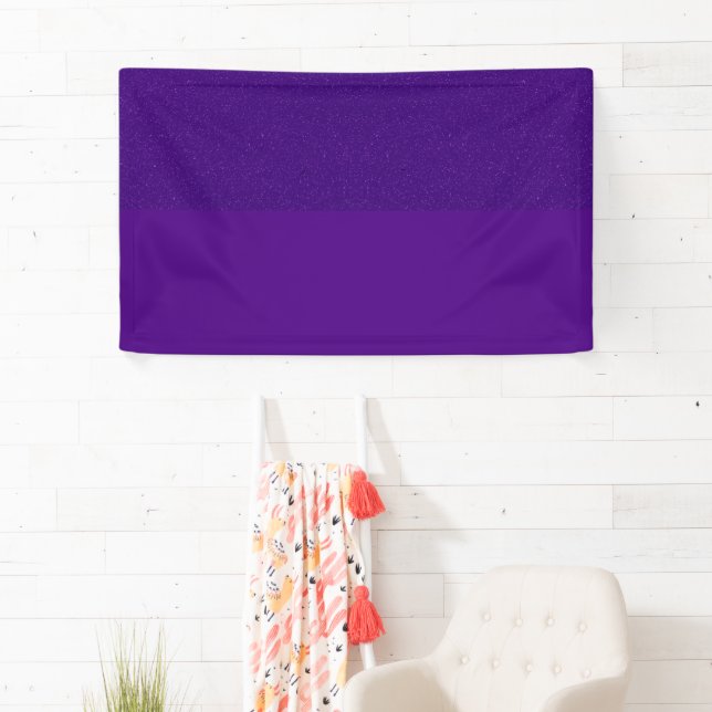 Bannière d'événement à paillettes violet deux tons (En situation)