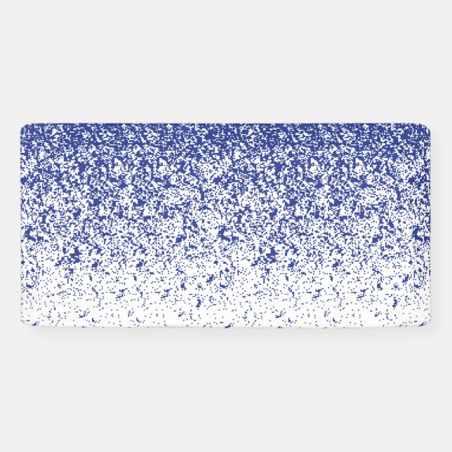 Bannière d'événement à pixels bleus modernes (Horizontal)