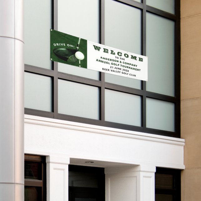 Bannière d'événement du tournoi de golf (Bâtiment extérieur)