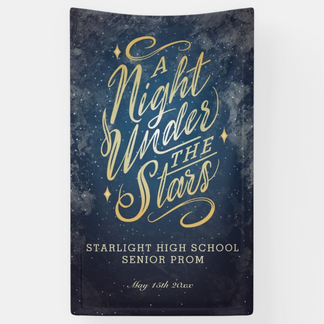 Bannière d'événement Une Nuit sous les Étoiles (Vertical)