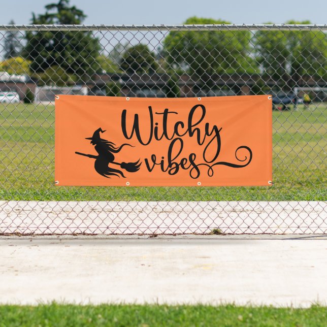 Bannière d'Halloween (En situation)