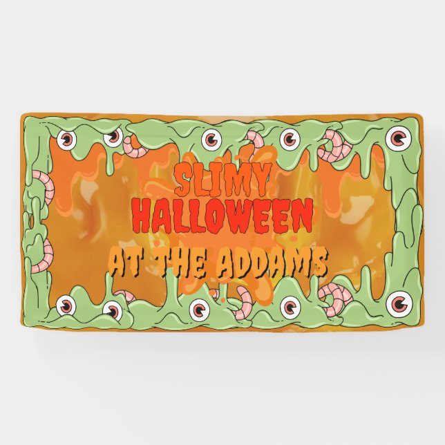 Bannière d'Halloween mince (Horizontal)