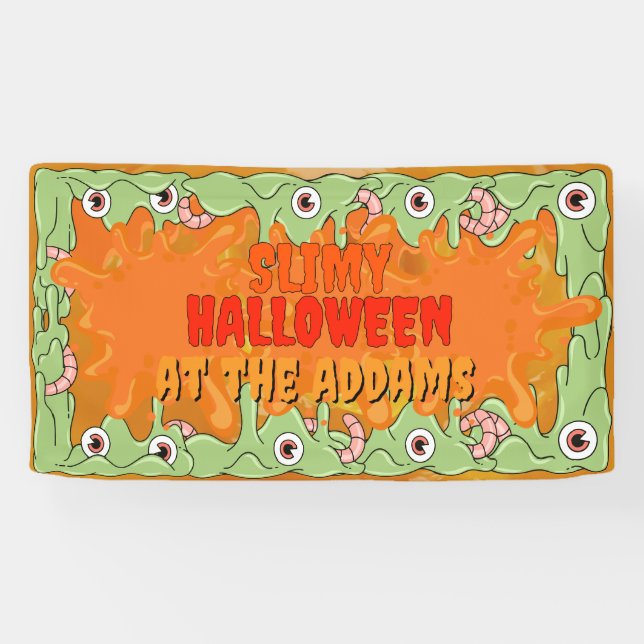 Bannière d'Halloween très mince (Horizontal)