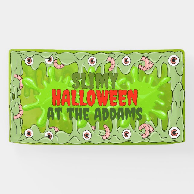 Bannière d'Halloween très mince (Horizontal)