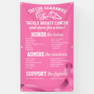 Bannière d'honneur Football Cancer