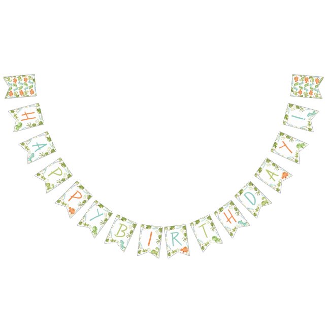 Bannière Dinosaur Bunting (Tout)