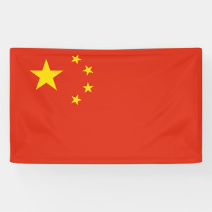 Bannière drapeau de Chine
