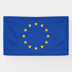 Bannière drapeau de l'Union européenne