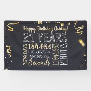 Bannière du 21e anniversaire - 21 ans en heures e