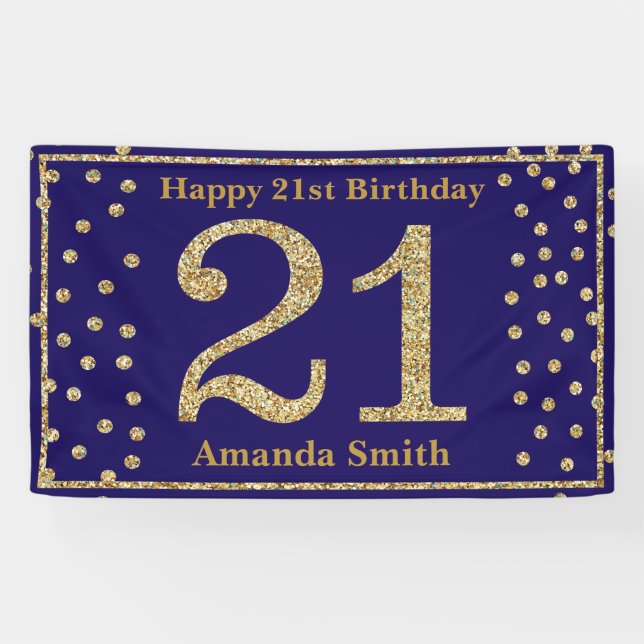 Bannière du 21e anniversaire de la Parties scintil (Horizontal)