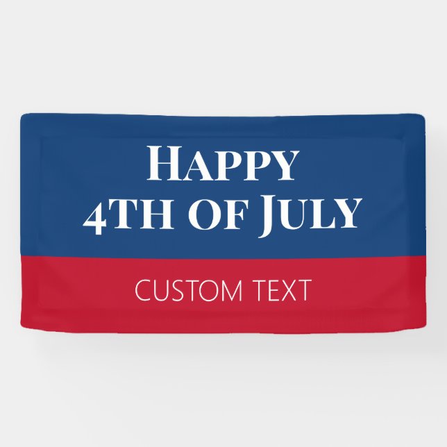 Bannière du 4 juillet (Horizontal)