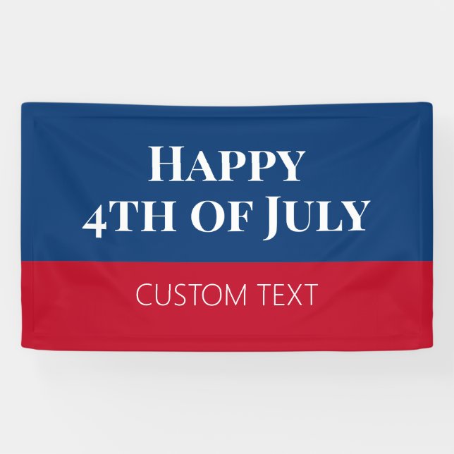Bannière du 4 juillet (Horizontal)