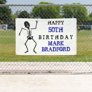 Bannière du BD, signe de paix squelettique, âge