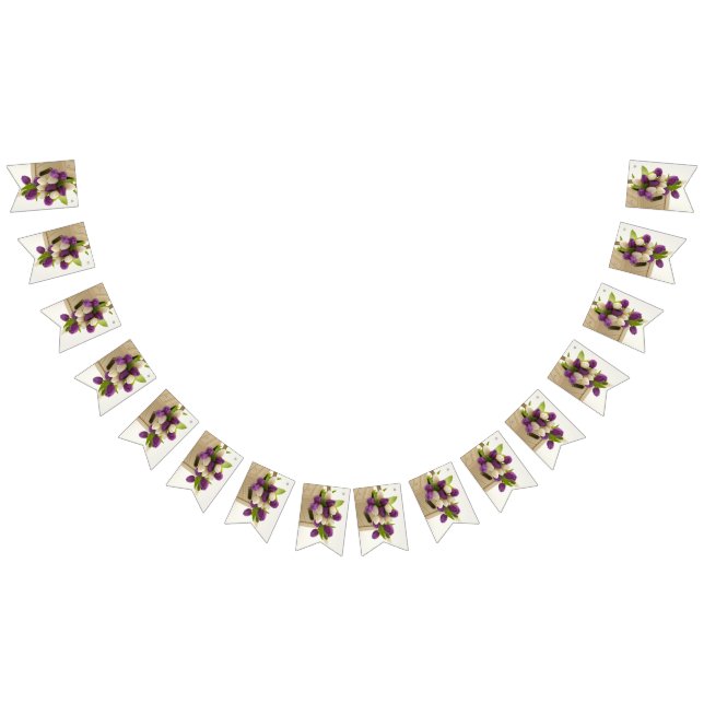 Bannière du Bunple Tulips violet et blanc (Tout)