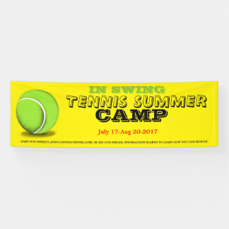 Bannière du camp d'été de tennis