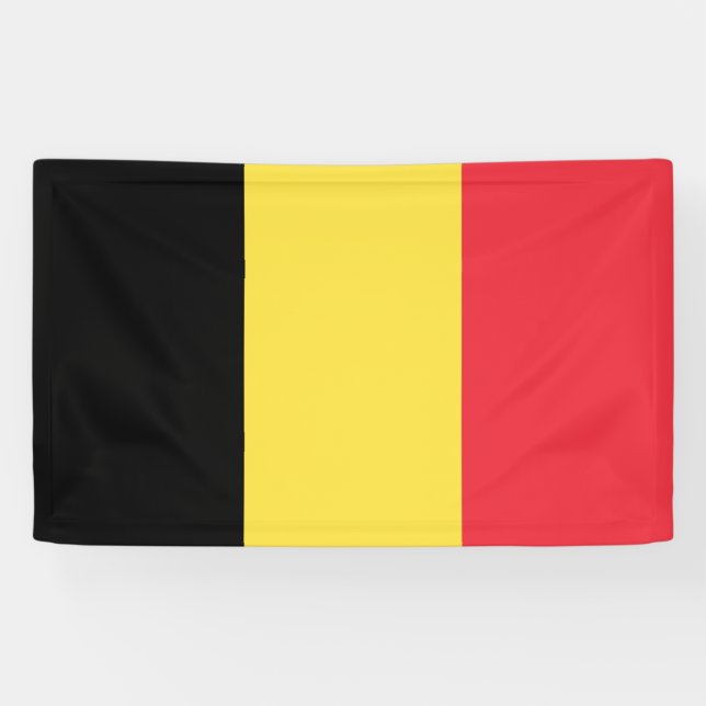 Bannière du drapeau belge (Horizontal)