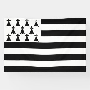 Bannière du drapeau de la Bretagne patriotique