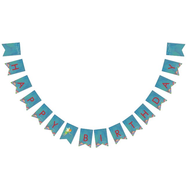 Bannière du drapeau de la fête des fées (Joyeux an (Tout)