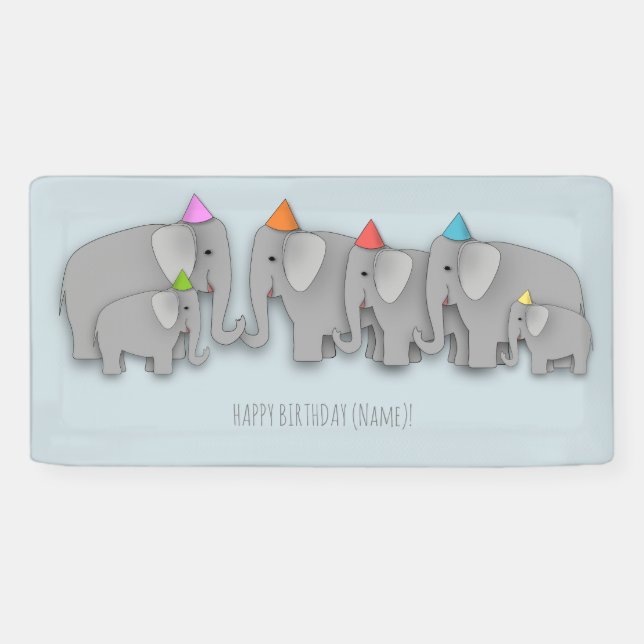 Bannière du parti Eléphant (Horizontal)