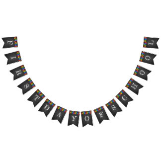 Bannière Du Premier Jour Du Bunting Scolaire