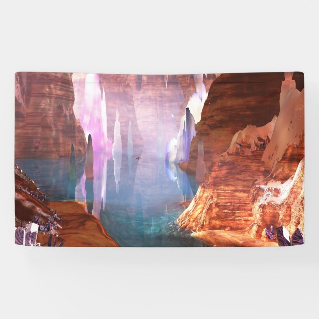 Bannière éclatante de cavernes (Horizontal)