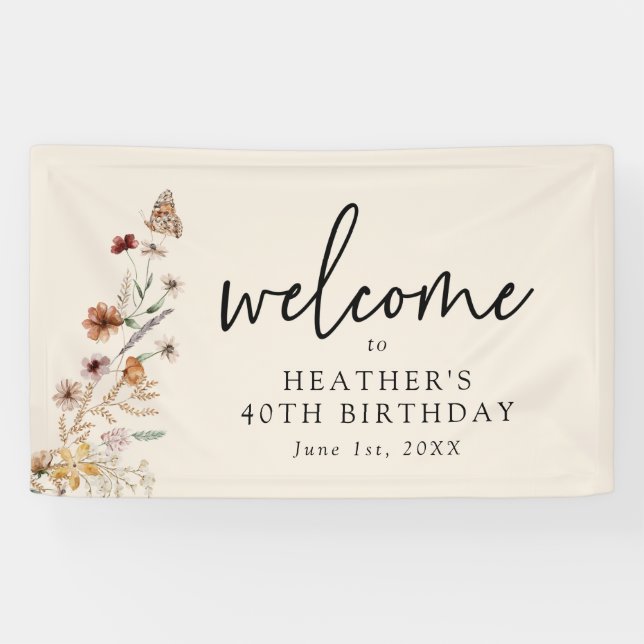 Bannière élégante d'anniversaire (Horizontal)