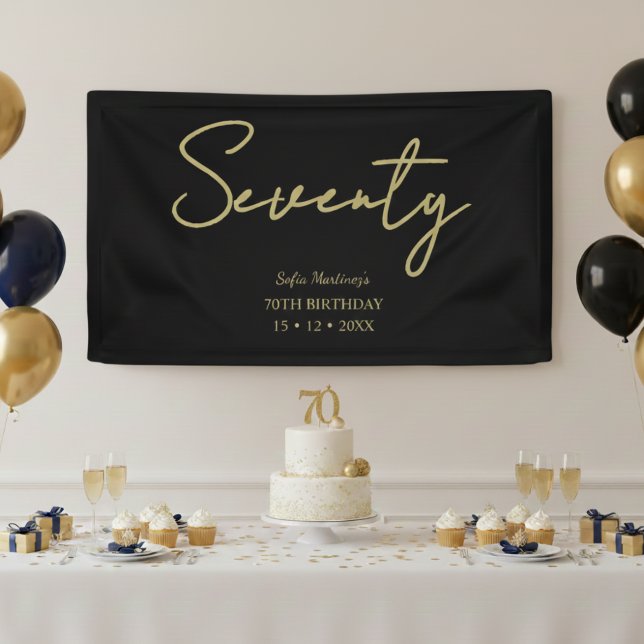 Bannière élégante de fête d'anniversaire soixante- (Créateur téléchargé)