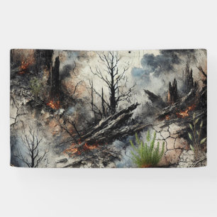 Bannière en tissu d'art Abstrait