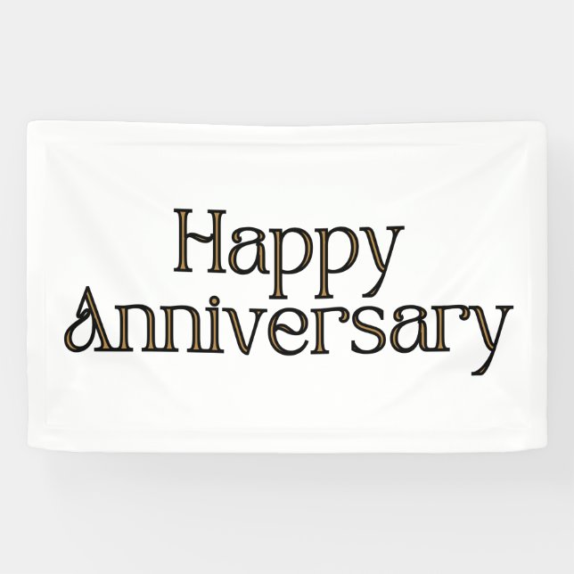 Bannière en vinyle 2,5x4 pour Joyeux Anniversaire (Horizontal)