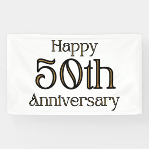 Bannière en vinyle 3x5 pour 50e anniversaire