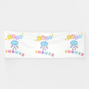 Bannière en vinyle 4x12 pour Baby Shower
