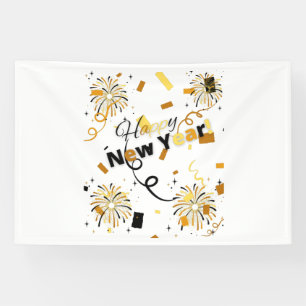 Bannière en vinyle 4x6 pour la Bonne Année