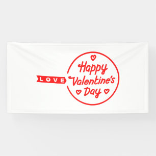 Bannière en vinyle 4x8 Joyeuse Saint-Valentin Amou